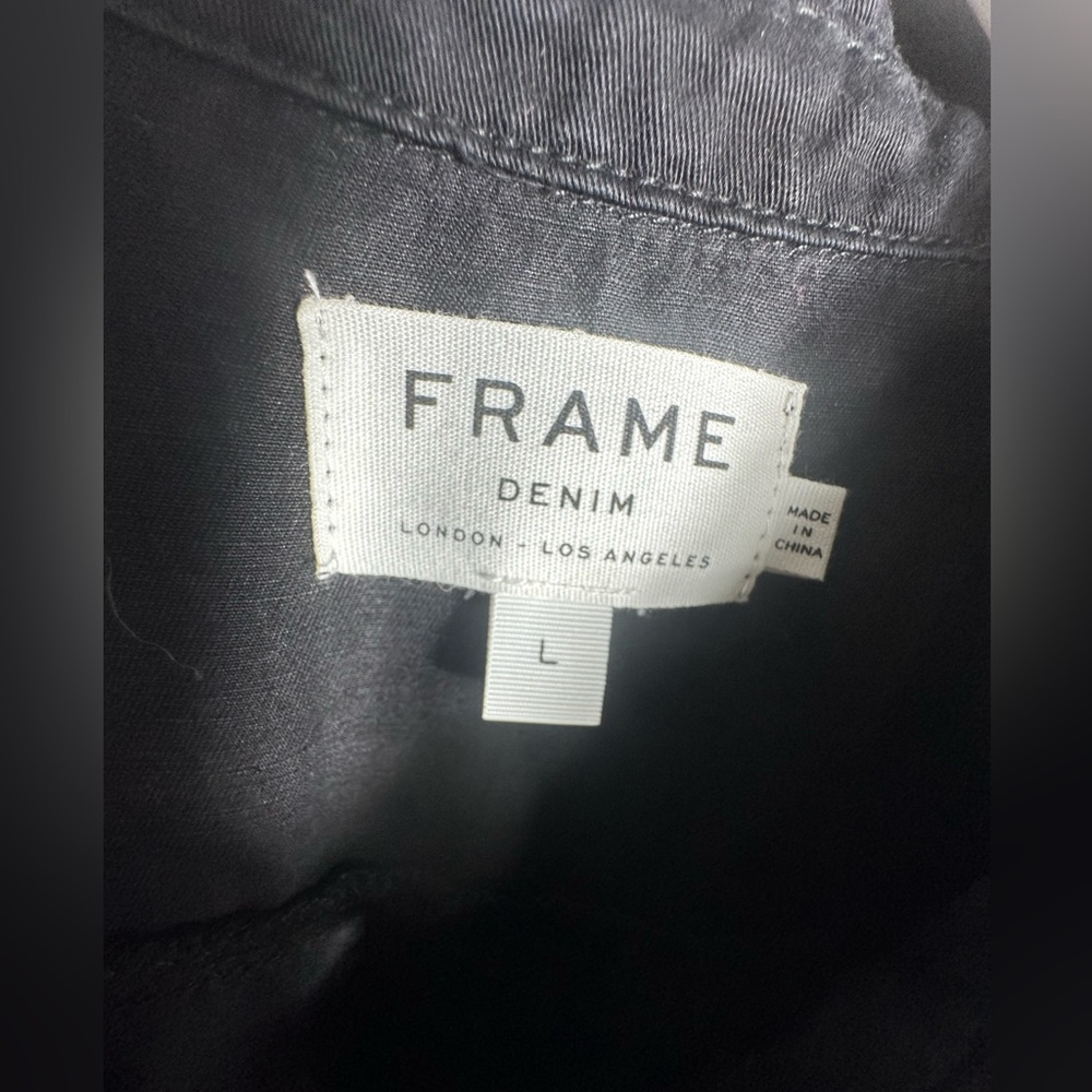 FRAME DENIM Belted Short Jumpsuit Size Large - Picture 6 of 17